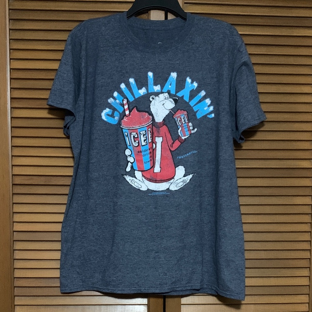 TeeLuv Icee Polar Bear Chillaxin T-shirt Large L